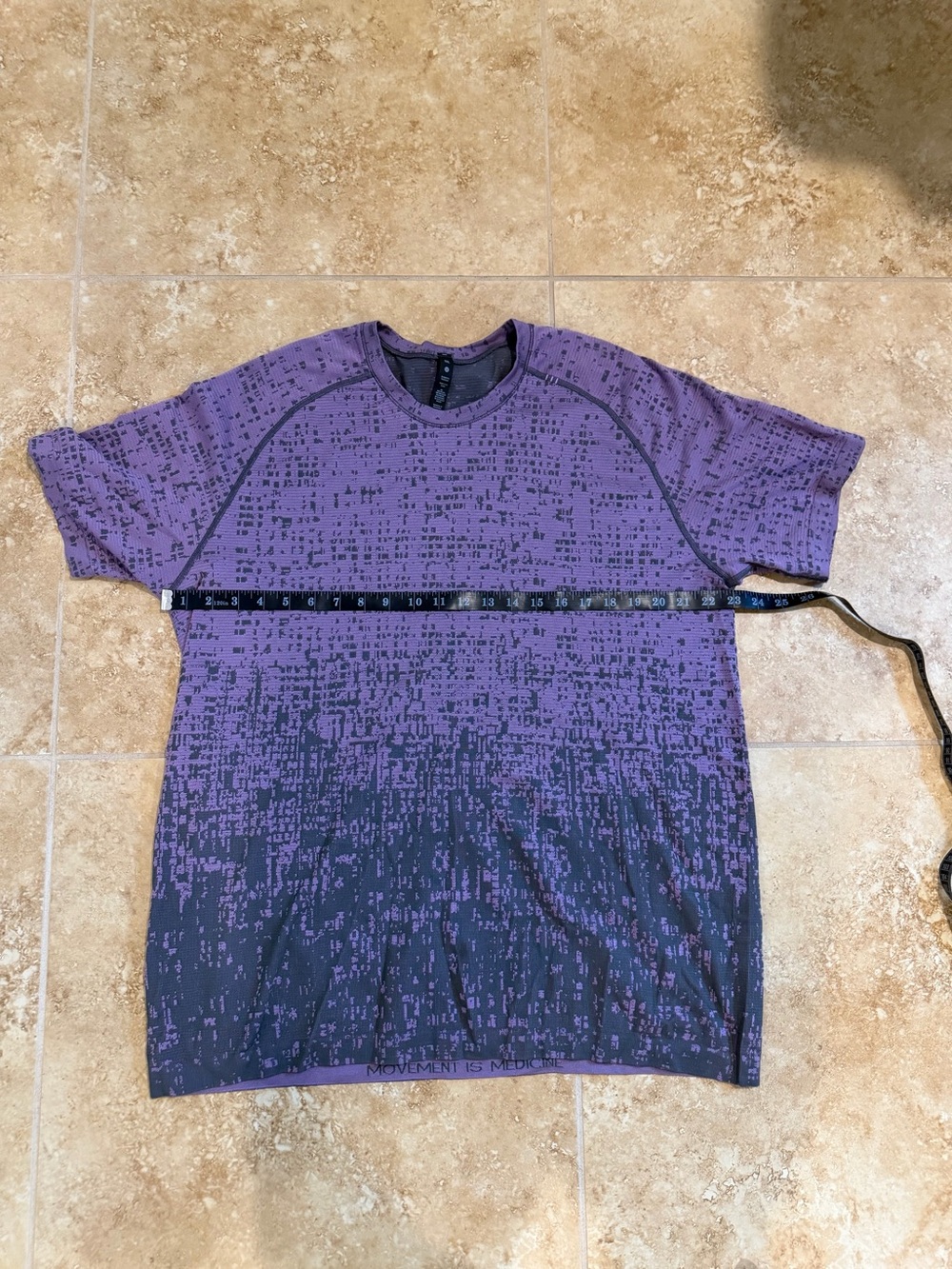 Lululemon Purple Gradient Tech Tee - Men's Performance Shirt size XXL NWOT